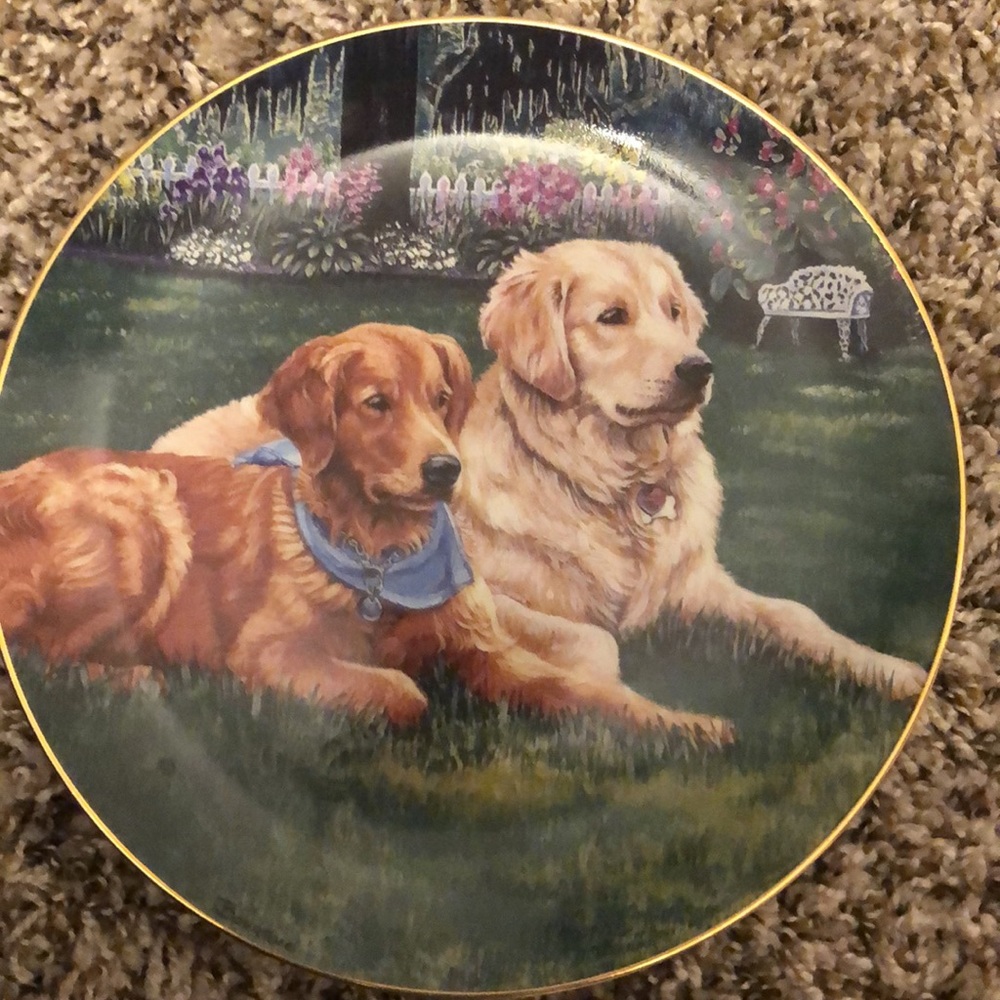 Golden Retriever Decorative Plate - Picture 2 of 4